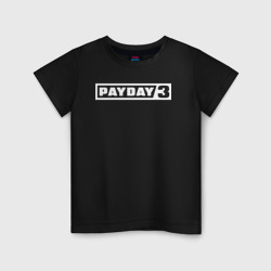 Детская футболка хлопок Payday 3 logo