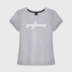 Женская футболка хлопок Slim Ghostrunner 2 logo