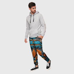 Мужские брюки 3D Mirrow floral pattern - art - Vogue - фото 2