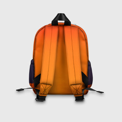 Рюкзак с принтом Лого Team Fortress 2 для ребенка, вид на модели сзади №2. Цвет основы: белый