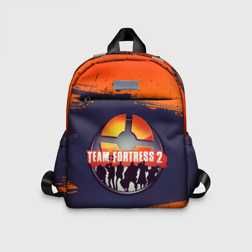 Детский рюкзак с принтом Лого Team Fortress 2, вид спереди №1