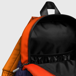 Рюкзак с принтом Лого Team Fortress 2 для ребенка, вид на модели спереди №4. Цвет основы: белый