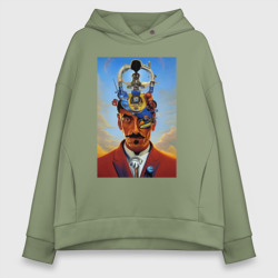 Salvador Dali - surrealism – Женское худи Oversize хлопок с принтом купить со скидкой в -20%