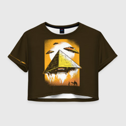 Женская футболка Crop-top 3D Pyramid launch