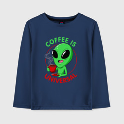 Детский лонгслив хлопок Coffee is universal