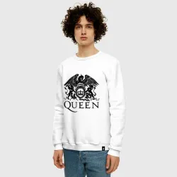 Мужской свитшот хлопок Queen - logo - фото 2