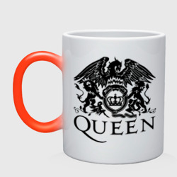 Кружка хамелеон Queen - logo