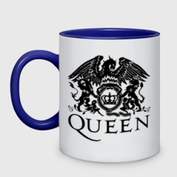 Кружка двухцветная Queen - logo