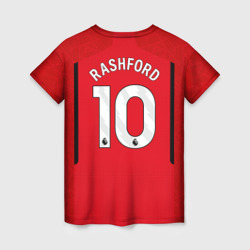 Женская футболка 3D Маркус Рашфорд Манчестер Юнайтед форма 23-24 домашняя