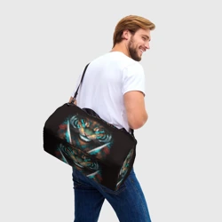 Сумка спортивная 3D Тигр самурай - фото 2