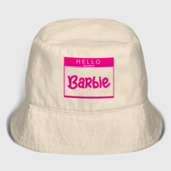 Женская панама хлопок Hello my name is Barbie