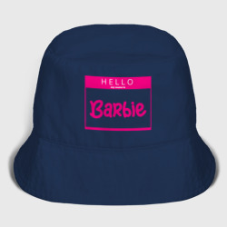 Женская панама хлопок Hello my name is Barbie