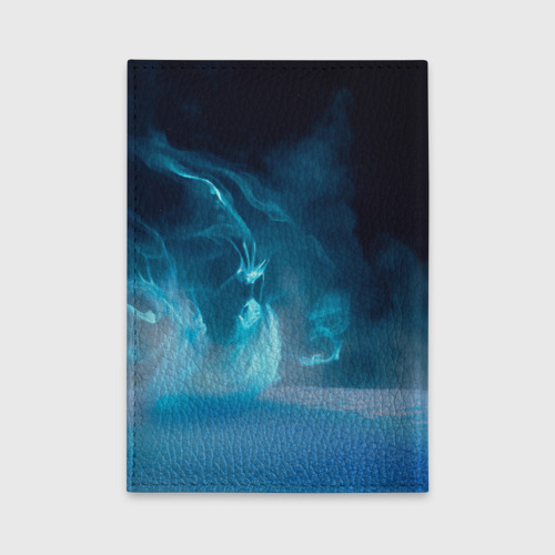 Обложка для автодокументов Зимний ледяной дракон, цвет черный - фото 2