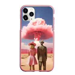 Чехол для iPhone 11 Pro Max матовый Barbenheimer Pink boom