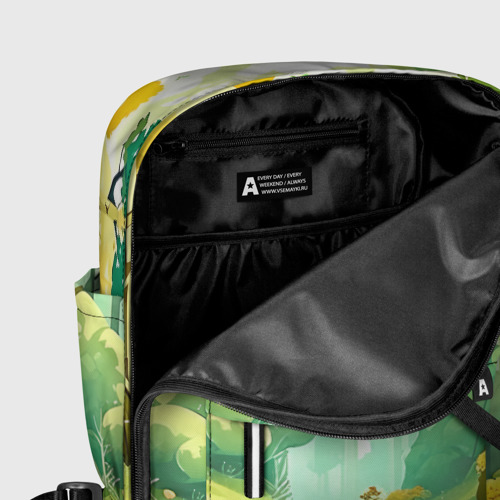 Женский рюкзак 3D Летний лесной пейзаж - нейросеть - фото 6