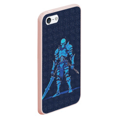 Чехол для iPhone 5/5S матовый Pixel Skeleton warrior - фото 2