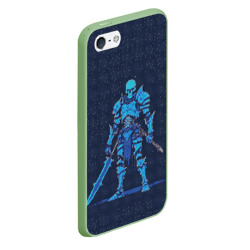 Чехол для iPhone 5/5S матовый Pixel Skeleton warrior - фото 2