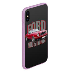 Чехол для iPhone XS Max матовый Автомашина Ford Mustang - фото 2