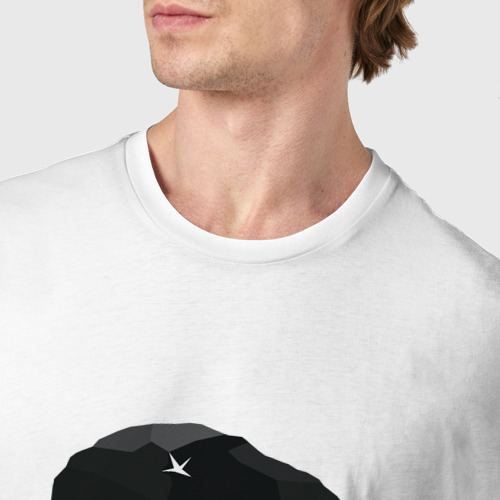 Мужская футболка хлопок Че Гевара черно белое, цвет белый - фото 6