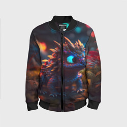 Детский бомбер 3D Дракончик и осень