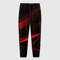 Мужские брюки 3D Black and red