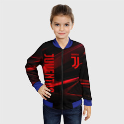 Детский бомбер 3D Juventus black red logo - фото 2