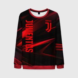 Мужской свитшот 3D Juventus black red logo