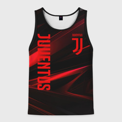 Мужская майка 3D Juventus black red logo