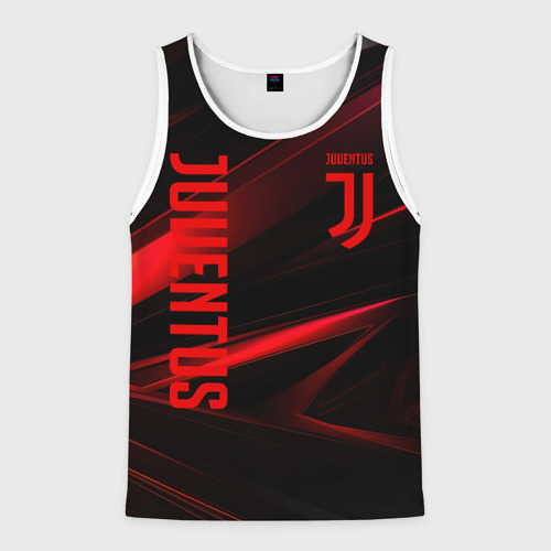 Мужская майка 3D Juventus black red logo, цвет 3D печать