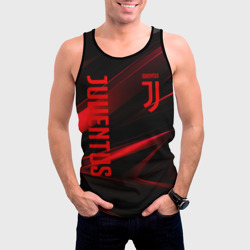 Мужская майка 3D Juventus black red logo - фото 2