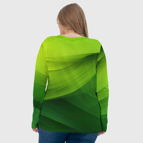 Женский лонгслив 3D CSGO   green logo, цвет 3D печать - фото 7