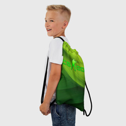 Рюкзак-мешок 3D CSGO   green logo - фото 2