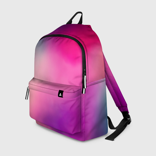 Рюкзак 3D с принтом Розовая палитра, вид спереди #2