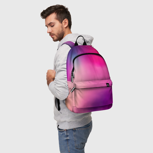 Рюкзак 3D с принтом Розовая палитра, фото на моделе #1