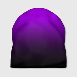 Шапка 3D Градиент фиолетово-чёрный