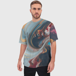 Мужская футболка oversize 3D Москва палитра - фото 2