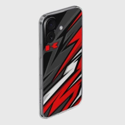 Чехол для iPhone 16 силиконовый с защитой камеры Kawasaki - red uniform - фото 2