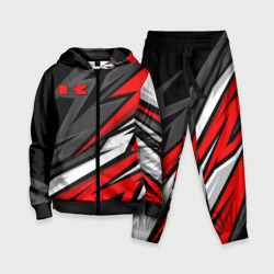 Детский костюм 3D Kawasaki - red uniform