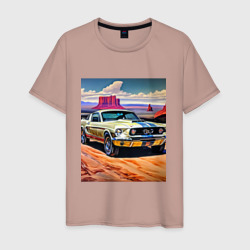 Мужская футболка хлопок Авто Мустанг