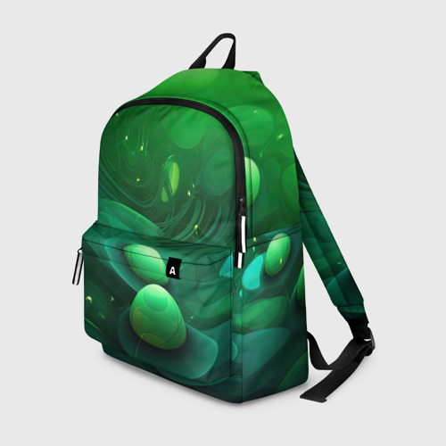 Рюкзак 3D Зеленые выпуклые шары текстура
