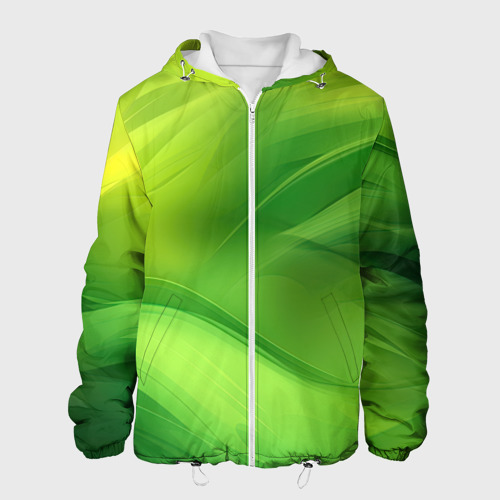 Мужская куртка 3D Green Lighting background, цвет 3D печать