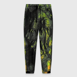 Мужские брюки 3D Зеленая абстрактная текстура