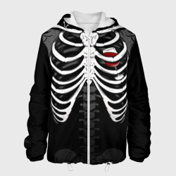 Мужская куртка 3D Скелет: ребра с винишком