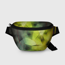 Поясная сумка 3D Зеленая текстура объемная