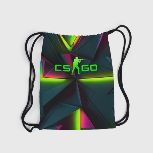 Рюкзак-мешок 3D CS GO  green  neon - фото 6