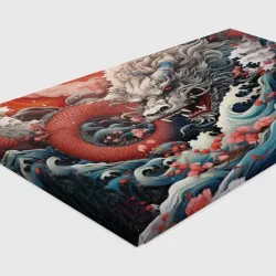 Холст прямоугольный Морской дракон Irezumi на волнах - фото 2