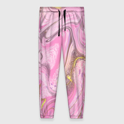 Женские брюки 3D Абстрактные розовые разводы