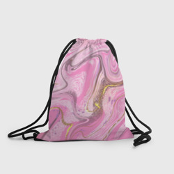 Рюкзак-мешок 3D Абстрактные розовые разводы