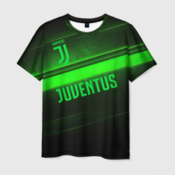 Мужская футболка 3D Juventus green line