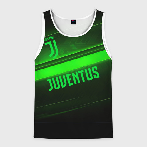 Мужская майка 3D Juventus green line, цвет 3D печать